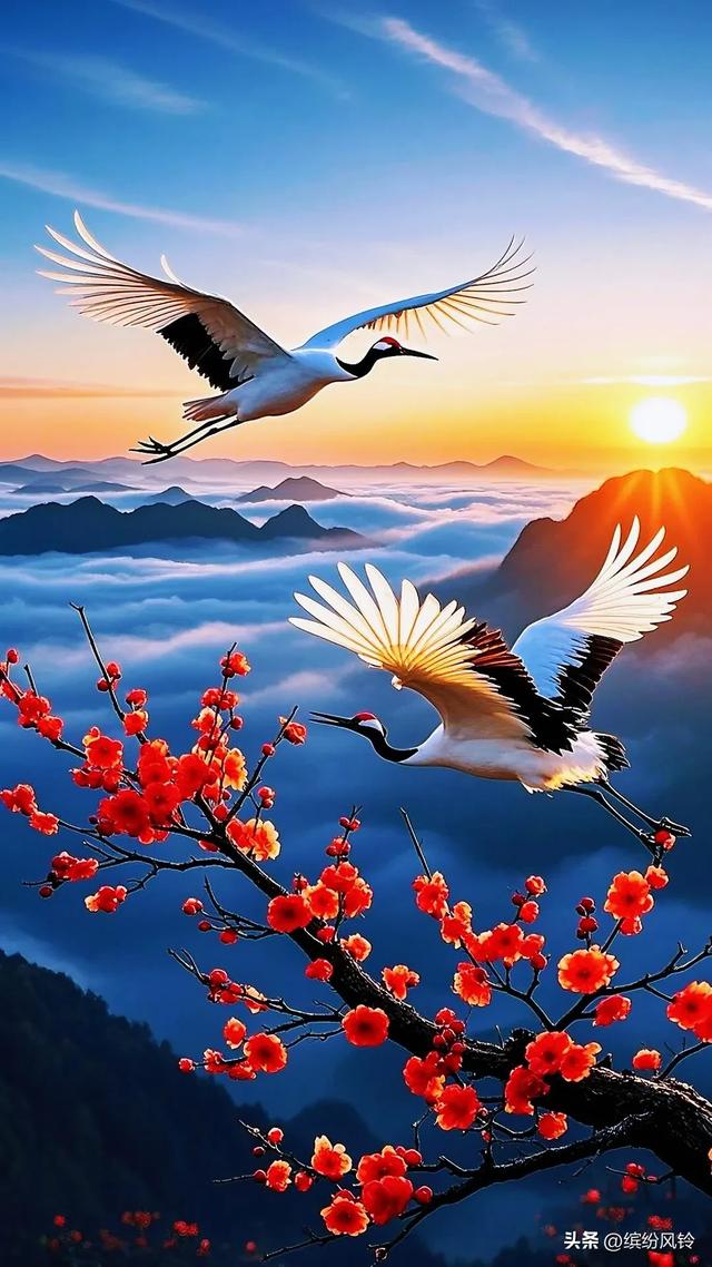 梅开如霞，缀满枝头