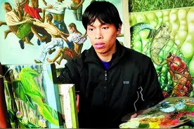 农民在家画画28年，老婆大哭，父母抬不起头，结果一幅画卖130万图片