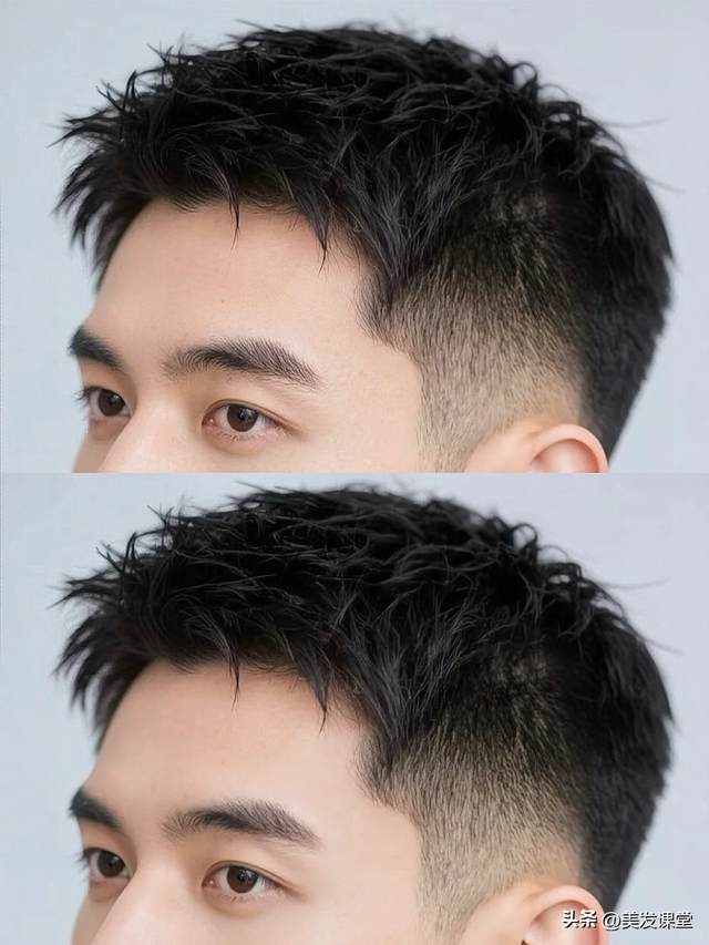 男生选对发型太重要了，剪个短发清爽又精神，出门不费时间打理