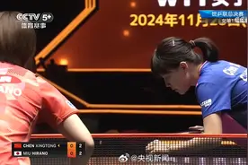 陈幸同3比0速胜平野美宇，晋级WTT福冈总决赛女单4强图片