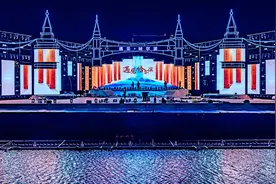 超闪耀！《遇见·哈尔滨》江上沉浸式演艺调试灯光啦图片