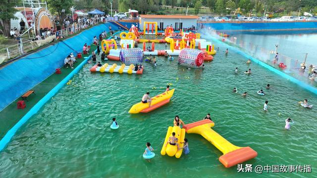 湖北枝江：仙女镇吉吉村冰雾水寨水上乐园清凉度夏