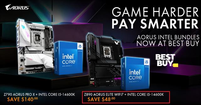 技嘉营销海报严重翻车！宣传Z890主板+Core i5-14600K套餐组合