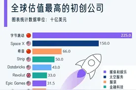 全球估值最高的初创公司：字节跳动图片