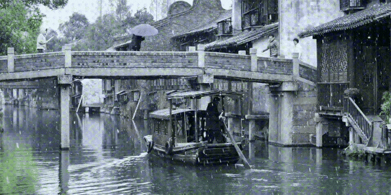 乌镇的雪景很曼妙