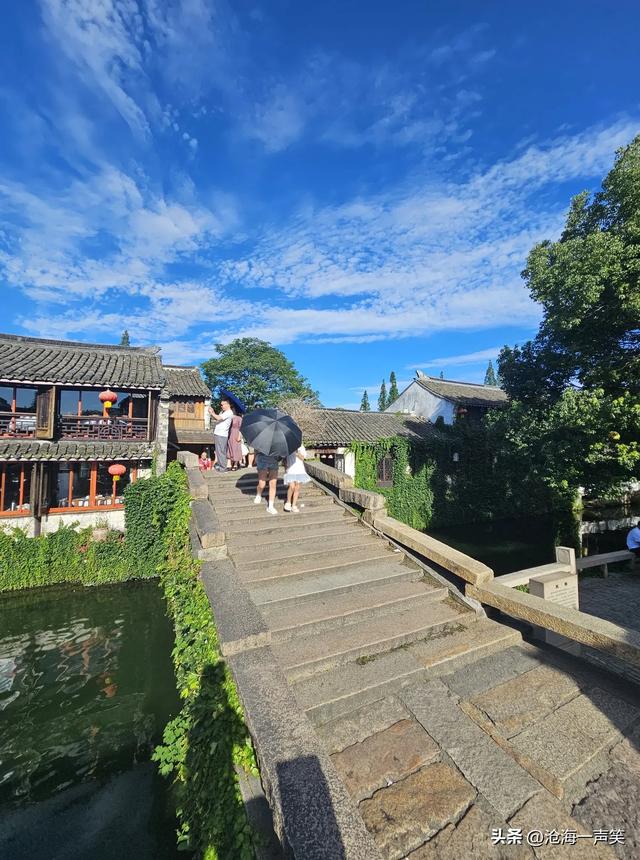 江南水乡周庄古镇的美景，风景如画，如诗如画，美不胜收