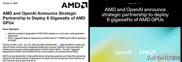 算力战争打响！OpenAI豪夺AMD 10%股权 6GW算力碾压同行