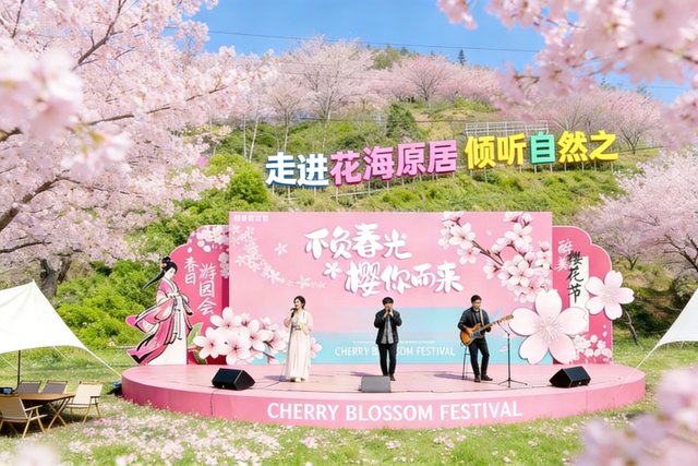 门票不限量免费送！明月山花海原居2月1日开园，解锁樱花美景+免票攻略+玩法指南！