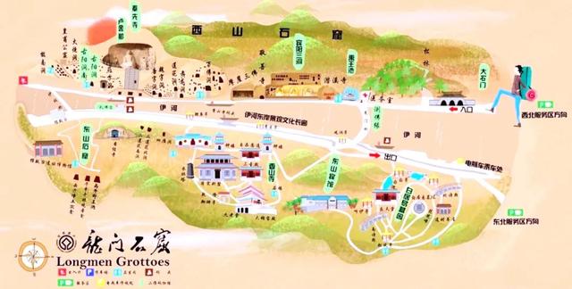 中原印象，挤在汹涌的人群中，遥望百年前的龙门石窟