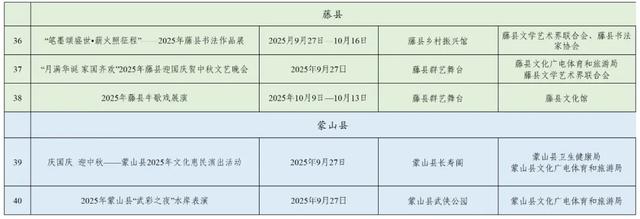 看过来→2025年梧州市国庆中秋期间群众性文化活动安排来了！