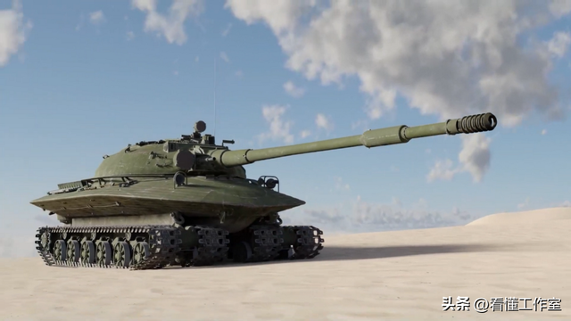 硬扛核爆的苏联279核战坦克：碟形炮塔太过科幻，防御做到了极致