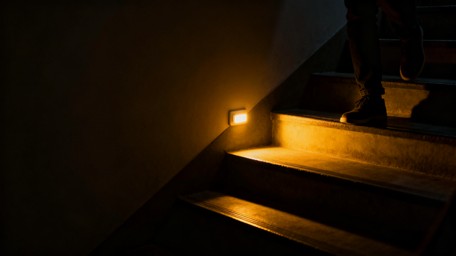 暮色四合时	，总有一盏灯，先于星星点亮	。