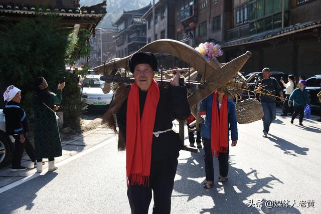 贵州雷山西江镇黄里苗寨万客进寨同庆浓浓苗乡年味