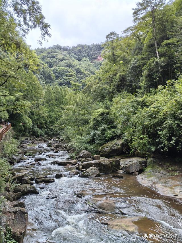 在江津四面山景区看了瀑布爬了梯，又坐了超级滑道听了潺潺流水声