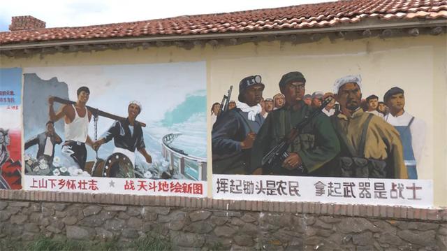 乌拉盖布林泉景区：墙体绘画为草原文旅添彩