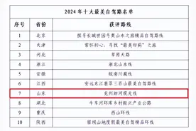 喜报！山东这条路入选2024年“行在乡村 游在路上”十大最美自驾路图片
