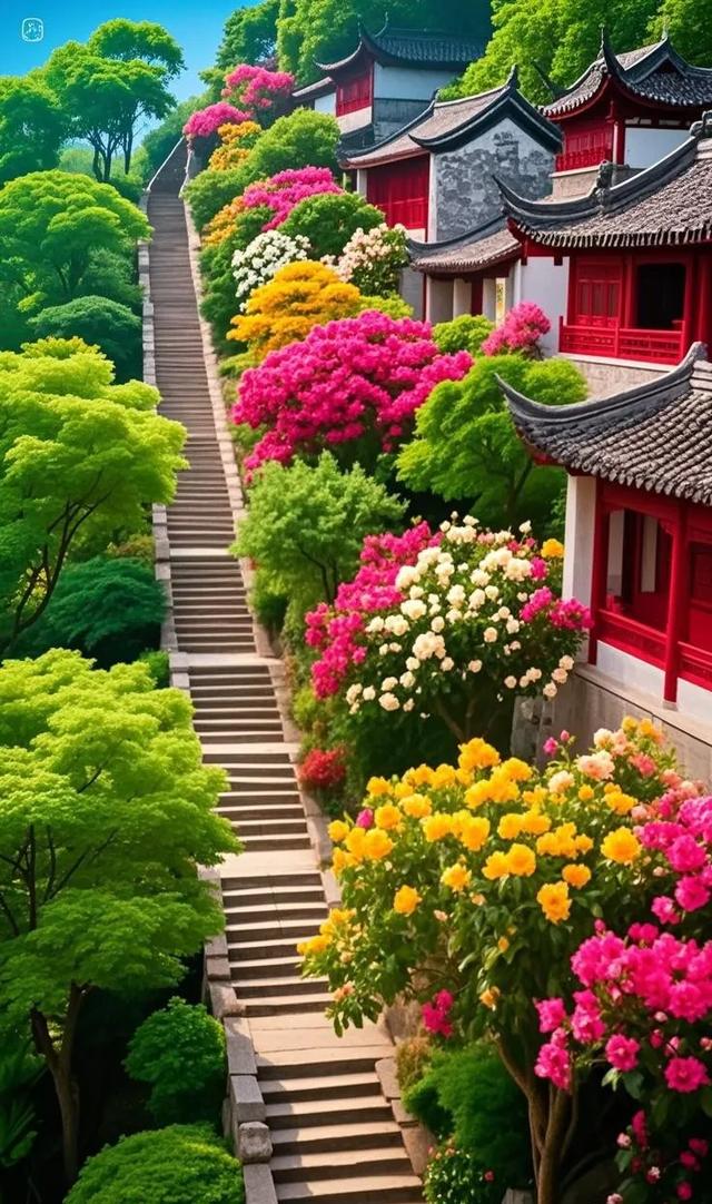 这里的风景美得动人心弦，建筑也有着独特的韵味
