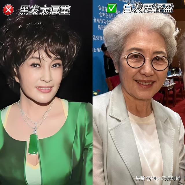 被傅莹的老年状态惊艳到：不染白发，不穿金戴银，72岁美得很高级