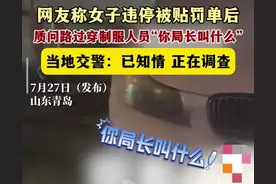 荒唐！女司机违停被罚，质问你们局长叫什么？网友：有背景？图片