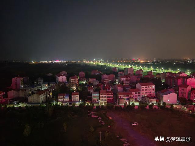千年古城，云梦城东盛夏光影远眺