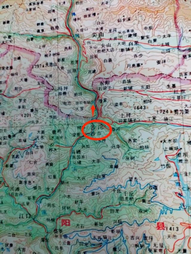云阳沙沱，邻界巫溪