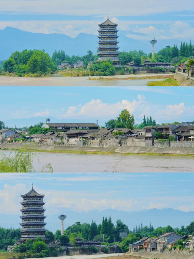 二刷元通古镇！成都周边1小时，被雪山下的千年古镇惊艳了~