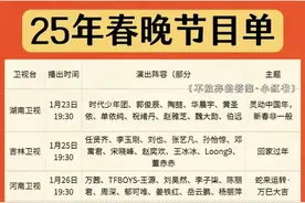 25年春晚节目单，19个卫视播出时间及演出阵容汇总图片