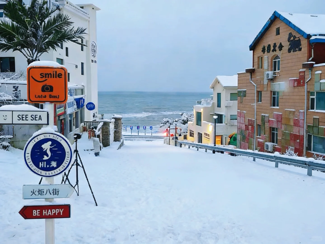 没有保持苹果肌扁平的义务，威海这个“雪窝子”太好玩了！