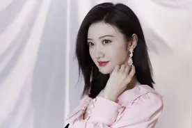 景甜粉红连衣裙造型：美丽可爱小仙女图片