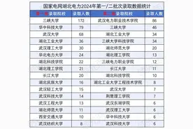 湖北电力录取1265人，三峡大学最多，大量双非院校毕业生进电网。图片