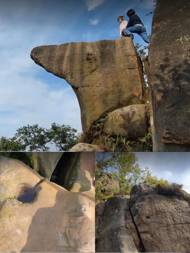 重庆璧山与沙坪坝交界处有一荒废古寺，四周散落残破石像