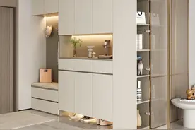 入户玄关柜这样装，实用有气质图片