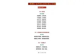 （新课标）初中语文必背古诗文116篇图片