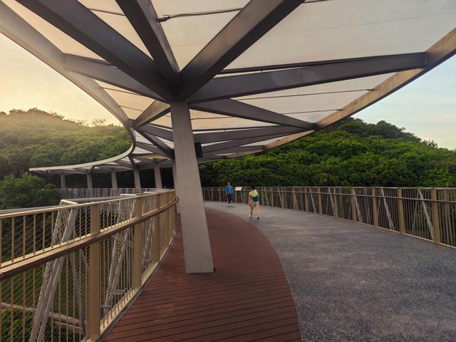 西丽湖国际科教城绿道，看霞飞满天，如梦似幻！长岭陂地铁C口