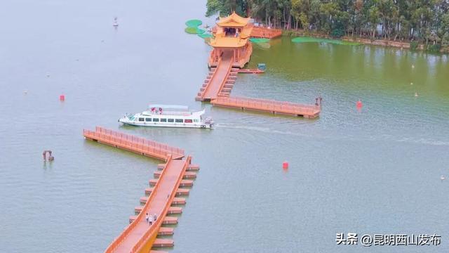 滇池开合浮桥｜横卧草海的“金龙”连通两岸