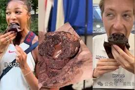 笑疯！巧克力蛋糕成巴黎最大赢家？各国运动员为抢一口集体冲食堂图片
