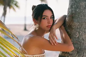 塞琳·法拉赫（Celine Farach）沙滩泳装写真图片