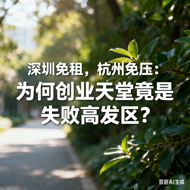 深圳免租，杭州免压：为何创业天堂竟是失败高发区？