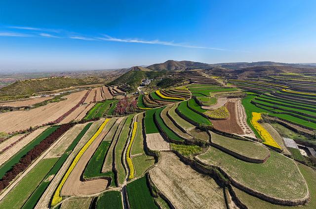 【视觉临汾】山西襄汾：山乡春色 秀美梯田