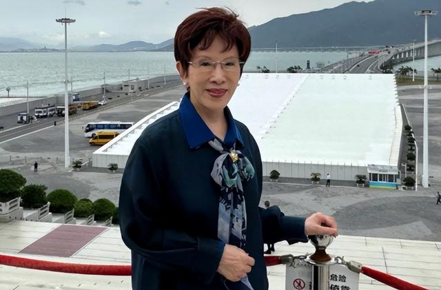 洪秀柱在天安门城楼观礼画面曝光