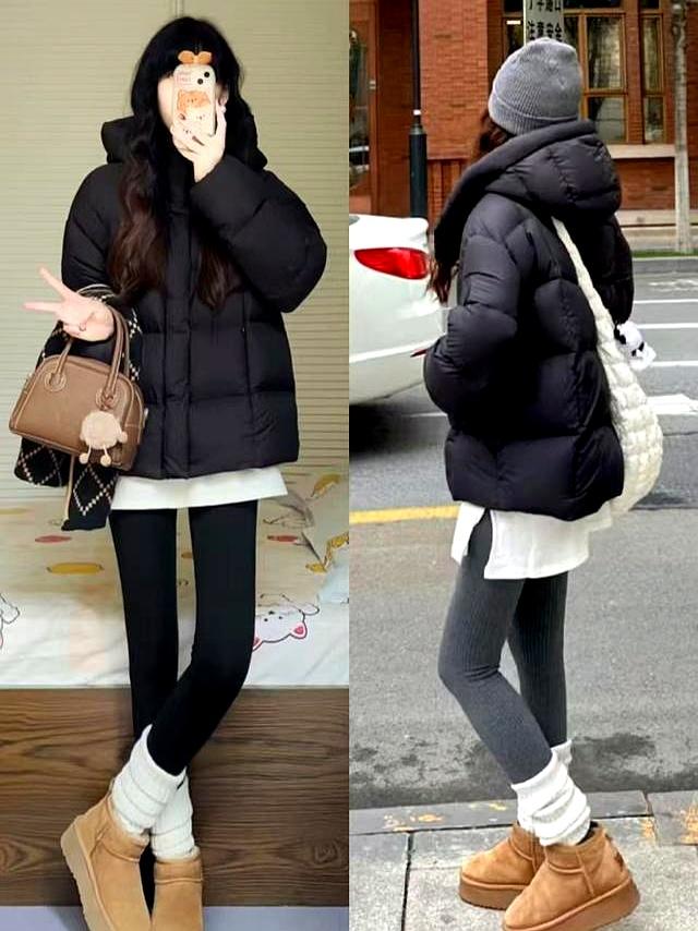 降温啦，“鲨鱼裤”今年冬天火爆了，中年女人这样穿时髦又显瘦！