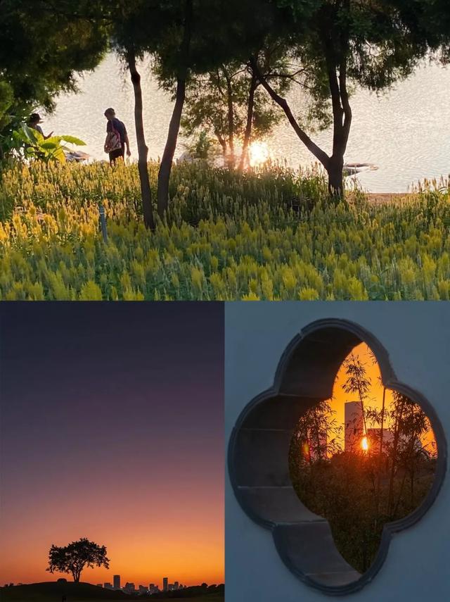 南宁青秀山绝美日落，比油画还浪漫的黄昏打卡地！