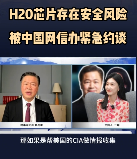 台湾学者紧急预警，如果H20芯片帮美国做情报收集，那就不得了了