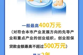 上海推动创业担保贷款政策落地增效，额度最高可达500万元图片