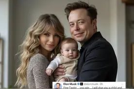 无孩爱猫的顶级女星霉霉反对特朗普，马斯克说可以送个孩子图片