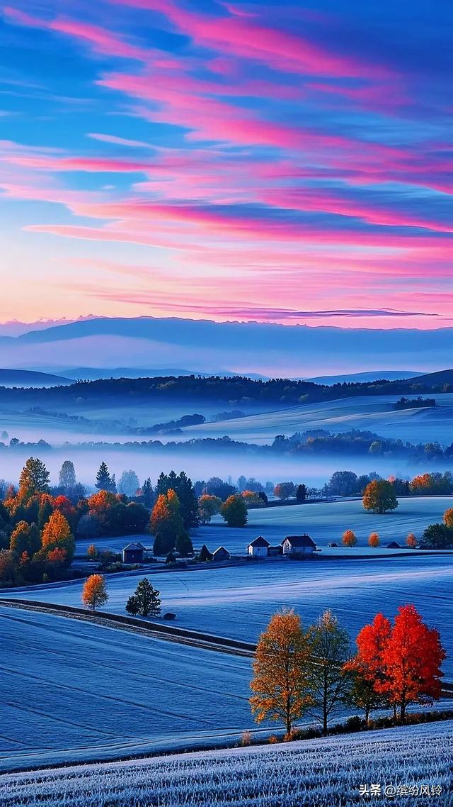 明日霜降，一朝秋暮，遍地霜华