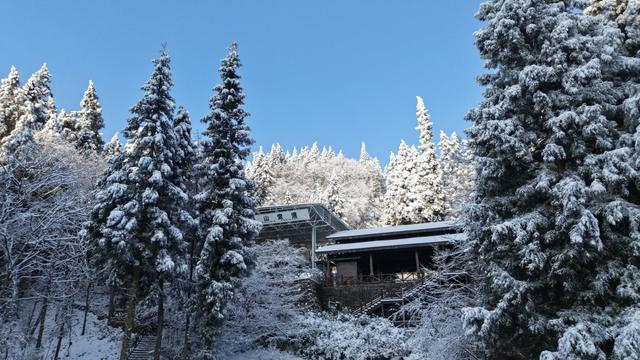 湖北恩施：雪后初霁 鄂西林海换银装