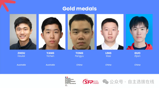 中国队4金1银！2025第55届国际物理奥林匹克竞赛（IPhO）获奖名单
