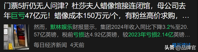 门票半价没人去！又一网红景点跌落神坛，母公司巨亏47.9亿元