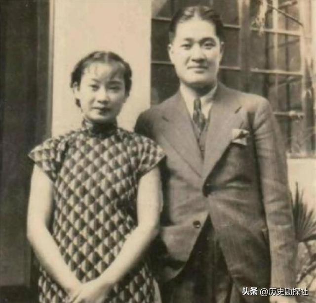 戴笠与胡蝶的真实影像，胡蝶一颦一笑妩媚动人，戴不怒自威